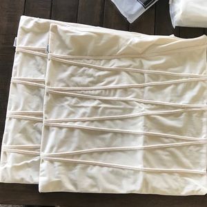 2 Cream Pillow Covers